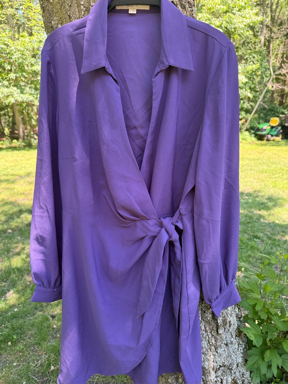 LOFT Purple Wrap Dress